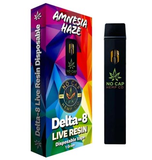D8 Live Resin Disposable Amnesia Haze 1 Gram